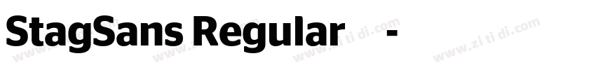 StagSans Regular 常规字体转换